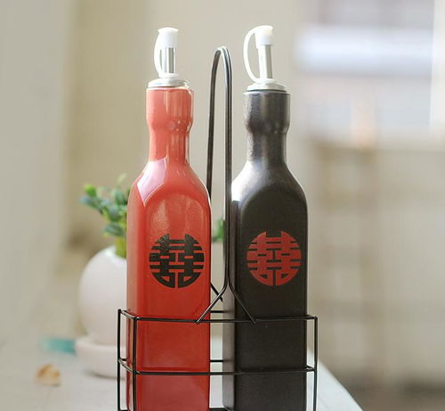 廚房必備用品 陶制調(diào)味組合 紅雙喜調(diào)味罐 醬油瓶價格 廠家 圖片